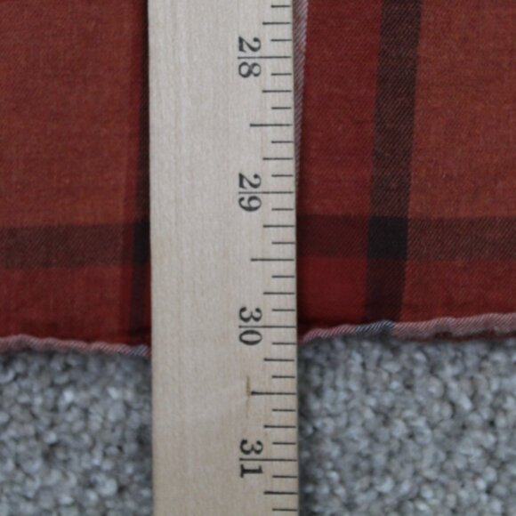 Banana Republic Shirt Mens Large Orange Lightweight Flannel Long Sleeve Cotton - Picture 12 of 13